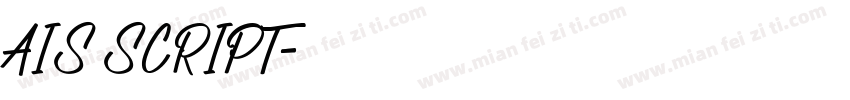 AIS SCRIPT字体转换